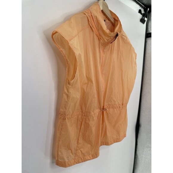 Columbia Women’s Orange 100% Nylon Sheer Jacket Sleeveless Size XL Activewear - Picture 7 of 10